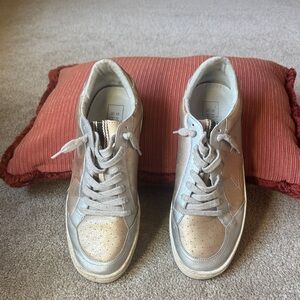 ShuShop Metallic Gold and Silver Sneakers
